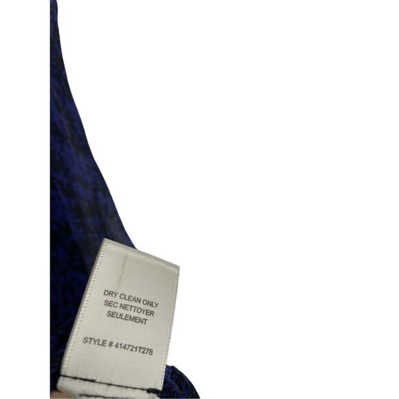 Rebecca Taylor silk sheer printed purple top size 2 - Picture 6 of 6